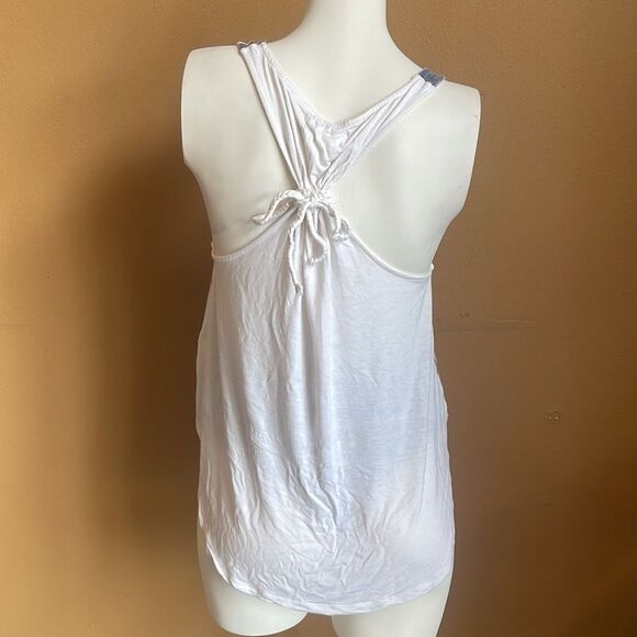 Ocean Drive Womens American Flag Flowy Tank Braided tie Size M - Picture 3 of 8